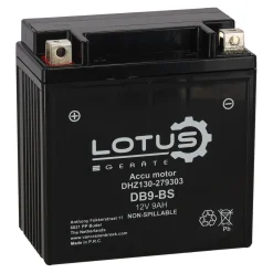 Accu motor 12V 9Ah DB9-BS V2 Lotus