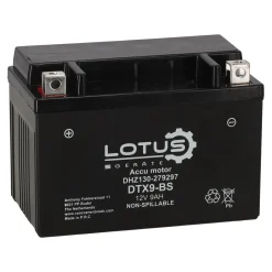 Accu motor 12V 9Ah DTX9-BS V2 Lotus