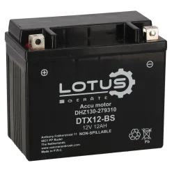 Accu motor 12V 12Ah DTX12-BS V2 Lotus