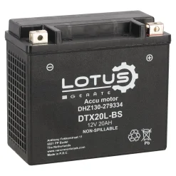 Accu motor 12V 20Ah DTX20L-BS V2 Lotus