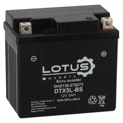 Accu scooter 12V 5Ah DTX5L-BS V2 Lotus