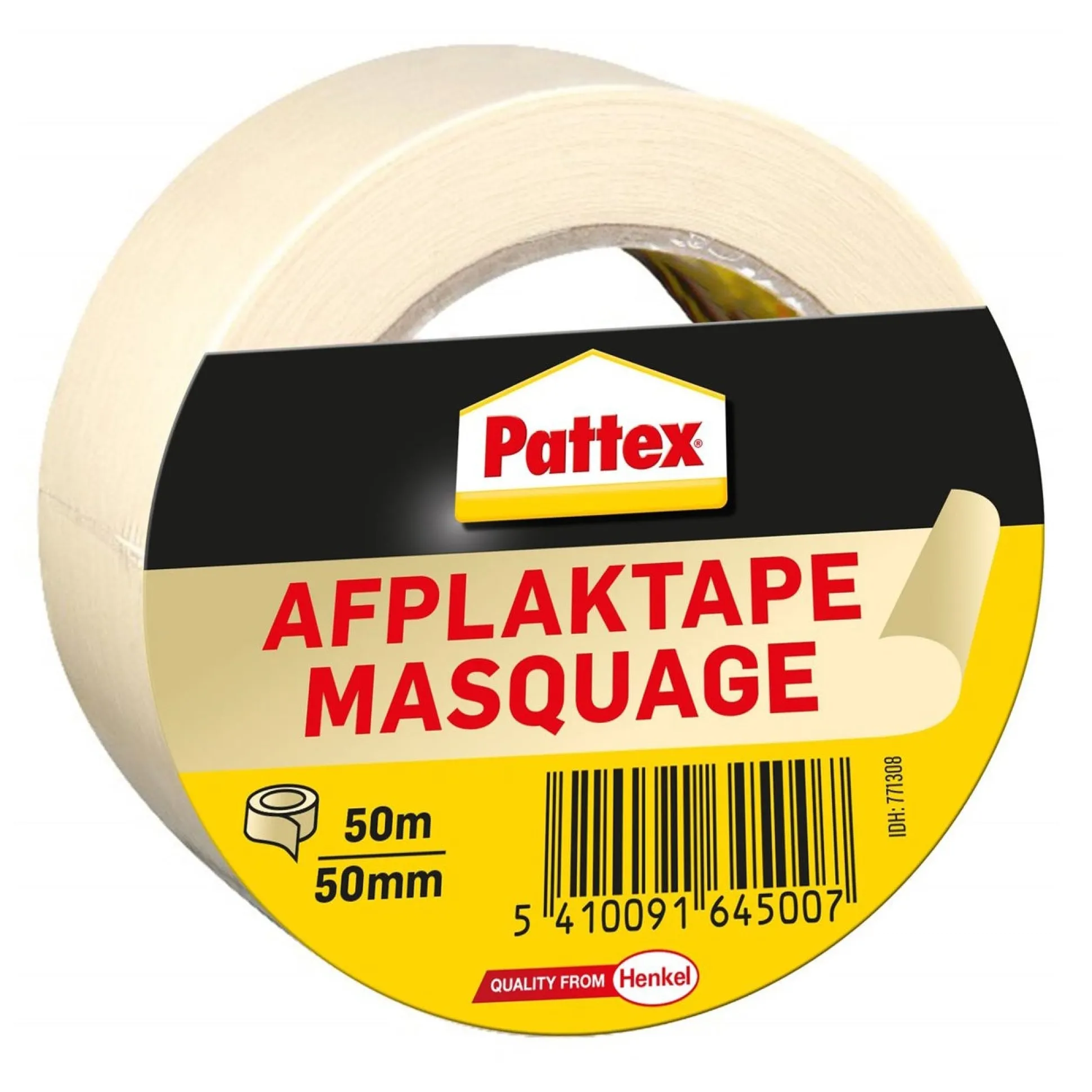 Afplaktape 50Mx50mm Pattex