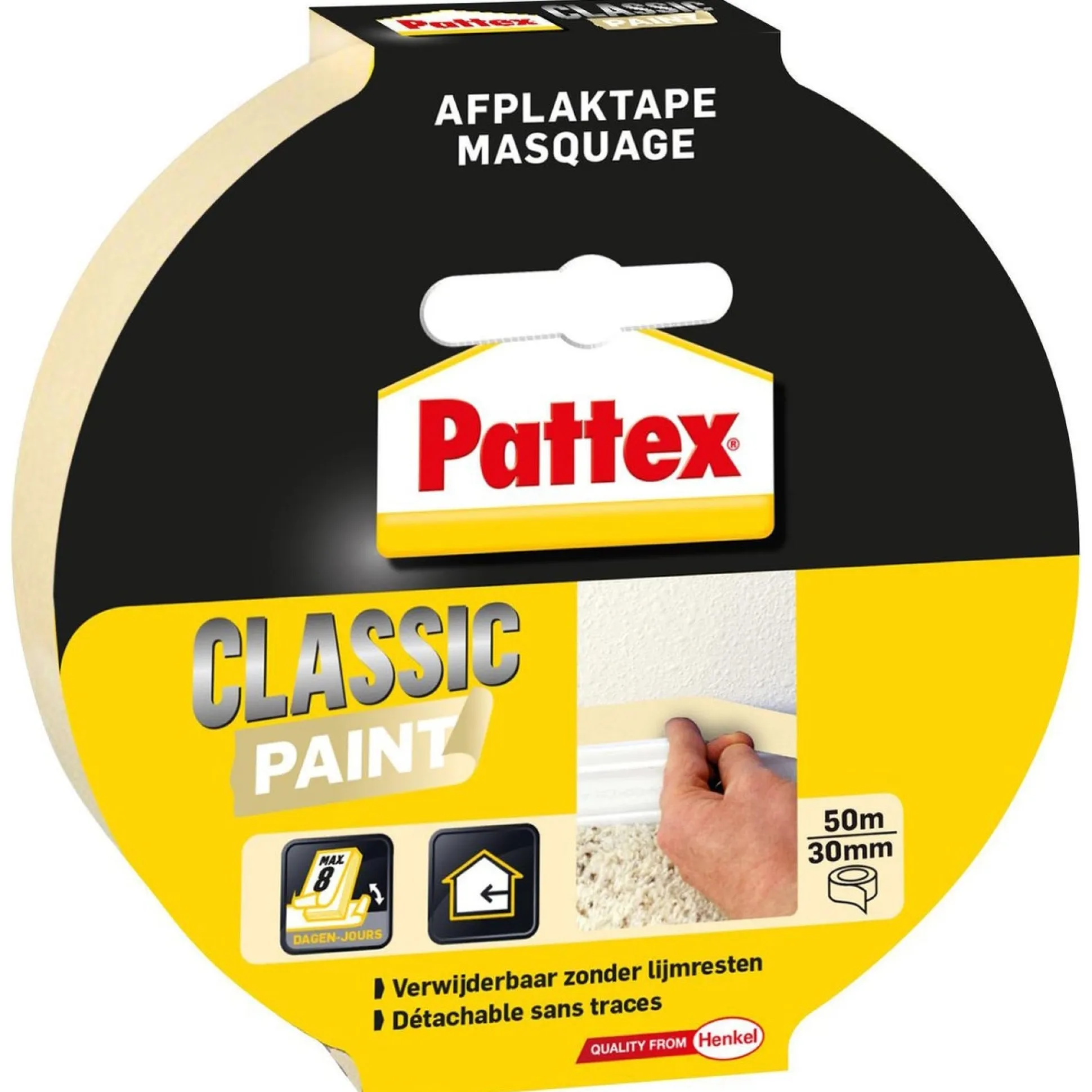 Afplaktape verf 50Mx30mm Pattex