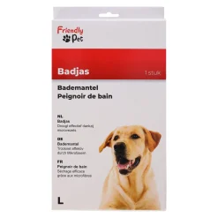Badmantel hond blauw L 60cm