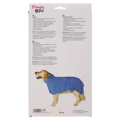 Badmantel hond blauw L 60cm