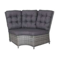 Bank hoek rond Sicura Willow Grey Bois le Duc