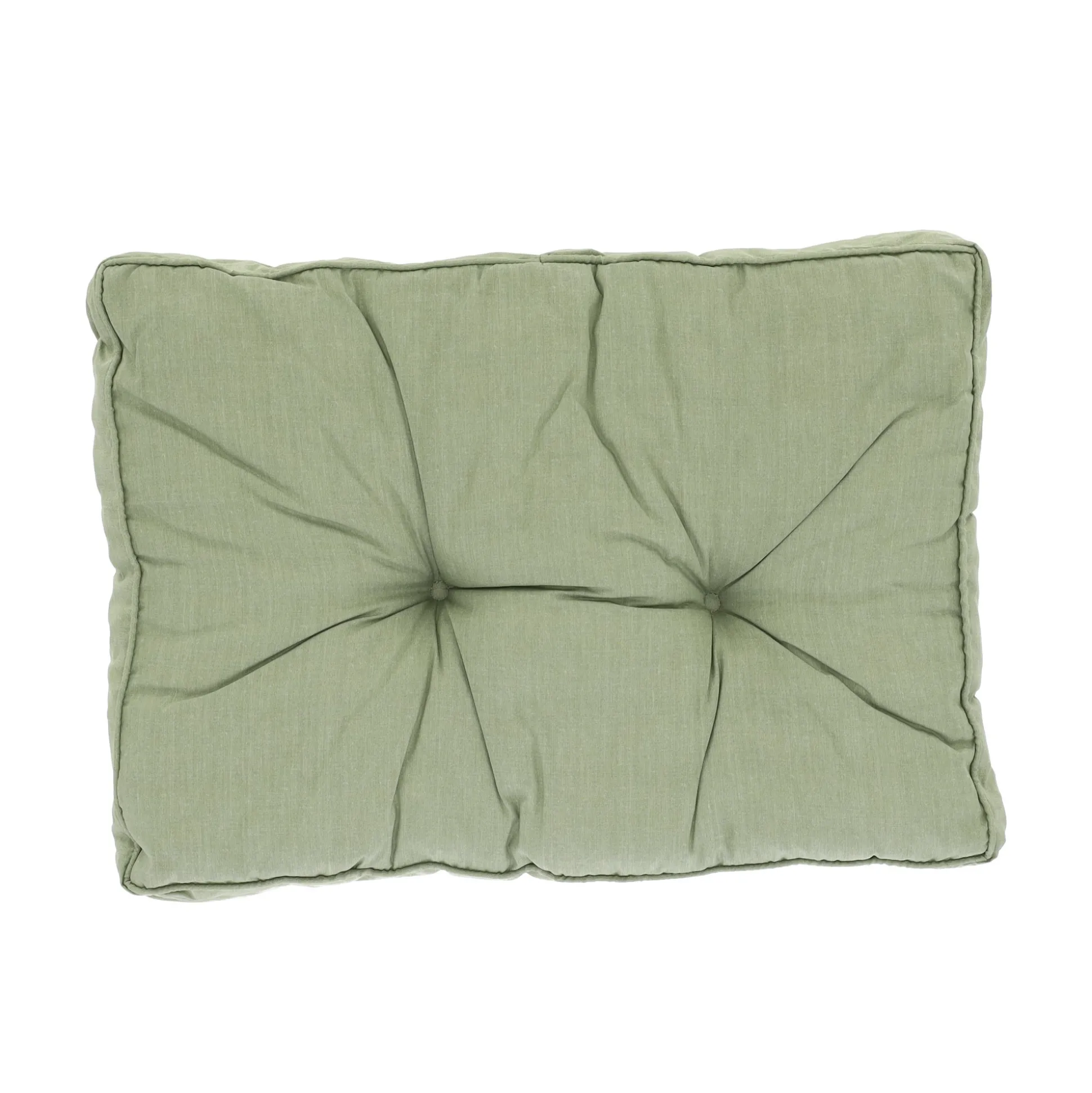 Basic green lounge rugkussen 60x40