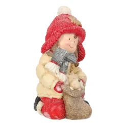 Beeld kind hond 40cm