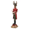 Beeld rendier trommel 37cm