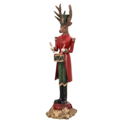 Beeld rendier trommel 37cm