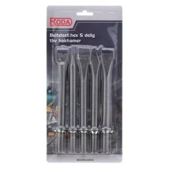 Beitelset hex 5-delig tbv LHH-010 Roda