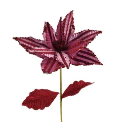 Bloem kerstroos roze 60 cm