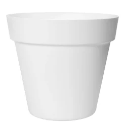 Bloempot straight 25 cm white