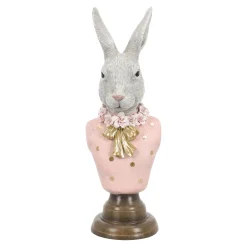 Buste konijn roze 39cm