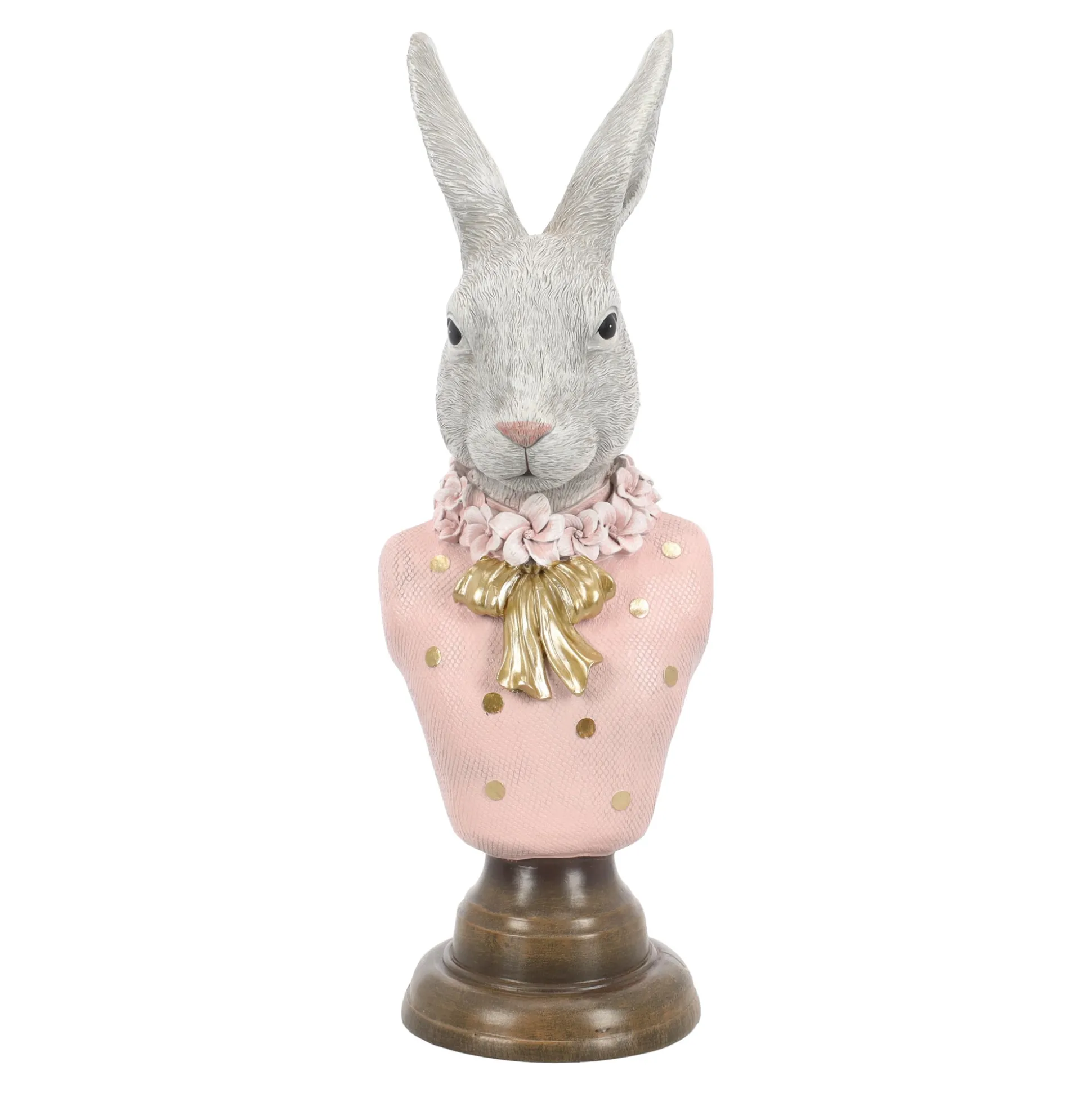 Buste konijn roze 39cm