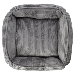 Dierenmand stripe design 65x60x20cm antra