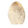 Ei staand bloem hout 12 cm