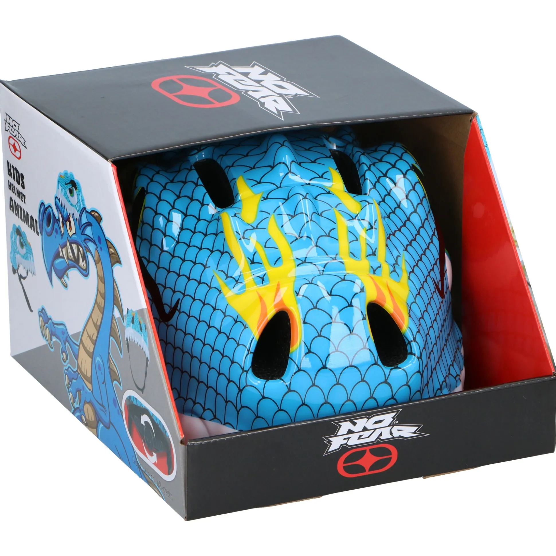 Fietshelm kind dier 3D assorti No Fear