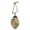 Hanger ei glas 6x4cm goud