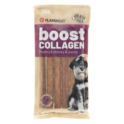 Hondensnack boost worst kip met collageen 600g Smulti