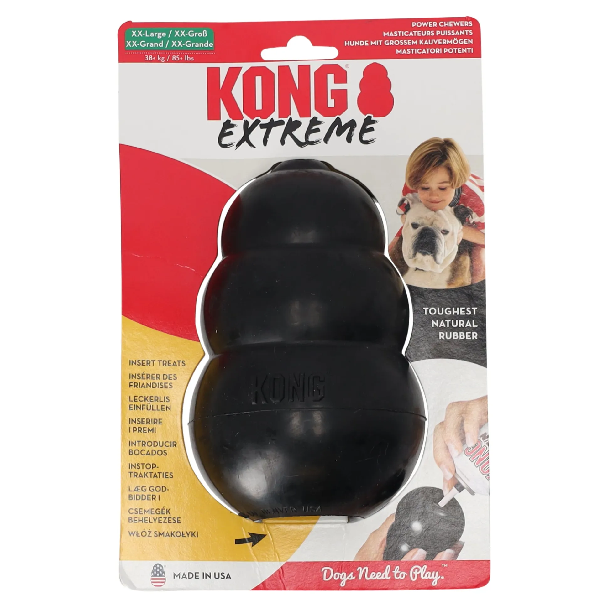 Hondenspeelgoed giant zwart Kong
