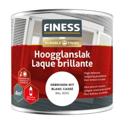 Hoogglans gebroken wit 14205 250ml Finess