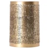 Kaarshouder Langonnet goud zwart 12 x 18 cm