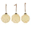 Kerstbal glas goud 8cm