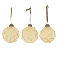 Kerstbal glas goud 8cm