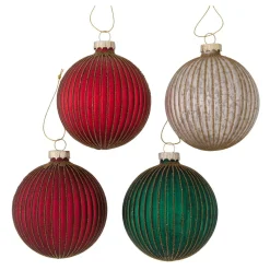 Kerstbal glas Selko 10cm