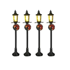 Kerstdorp Lantaarn 4st 10cm