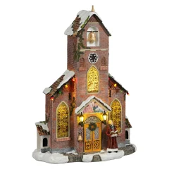 Kerstdorp Molendam kerk 23x10x33cm