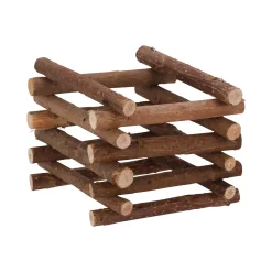 Knaagdier hooiruif vierk hout 15cm