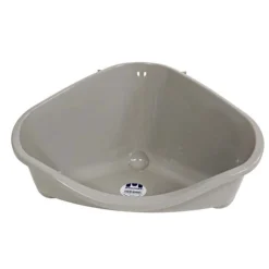 Knaagdiertoilet hoek large warmgrijs
