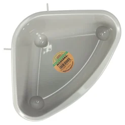 Knaagdiertoilet hoek medium warmgrijs