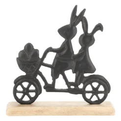 Konijn op fiets 21x20cm