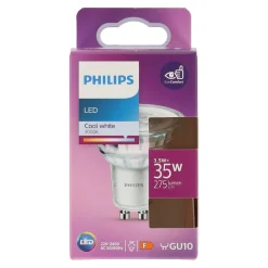 Lamp LED 35W GU10 cool wit Philips