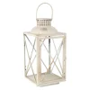 Lantaarn antiek wit 39 cm