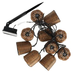 Partylight solar 10LED Warm Wit