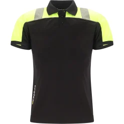 Poloshirt H Maurits zwart/geel M