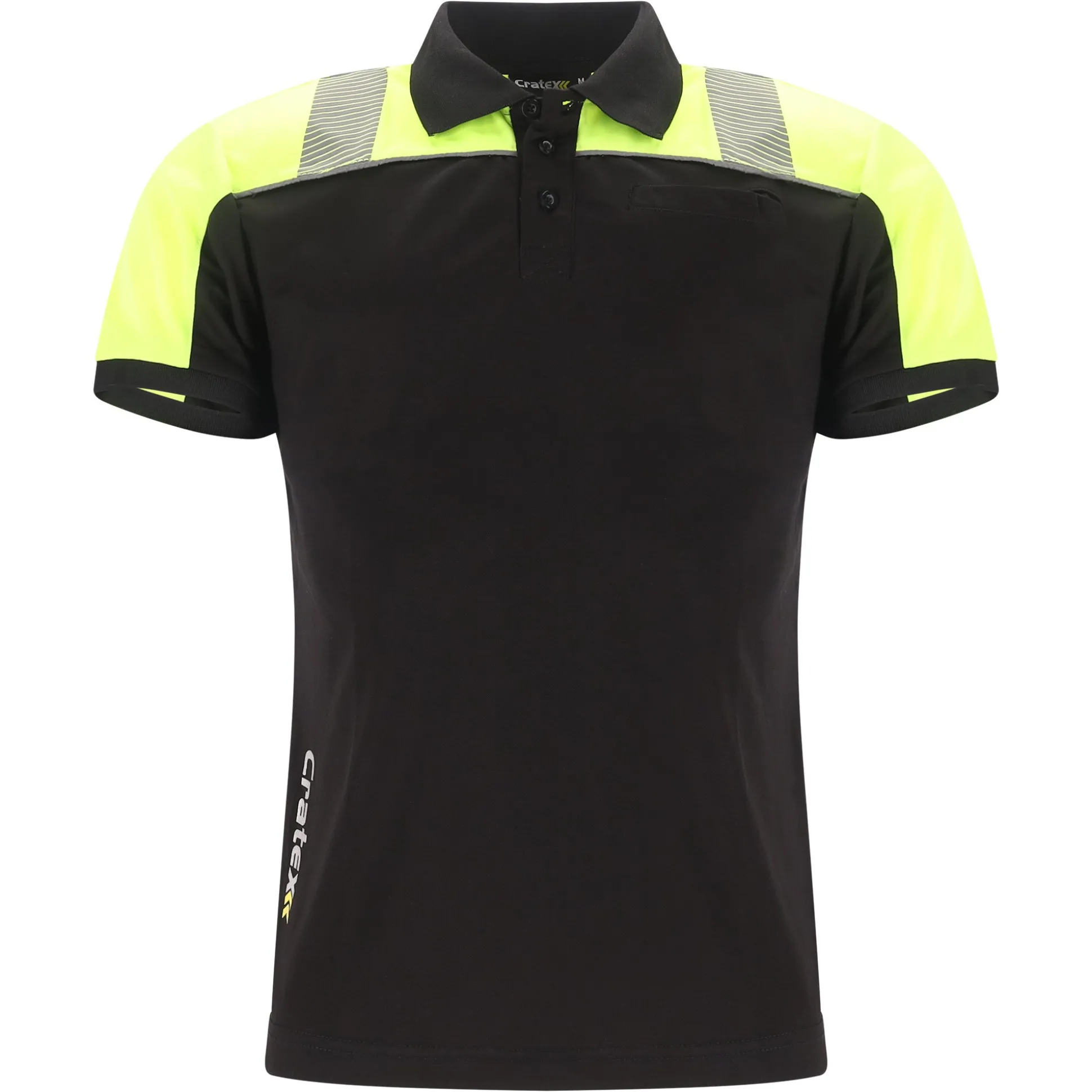 Poloshirt H Maurits zwart/geel M