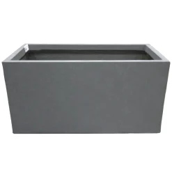 Pot Clayfibre Bigular auth. grey 60 cm