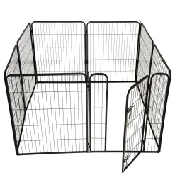 Puppyren 8-hoekig 77x81cm zwart