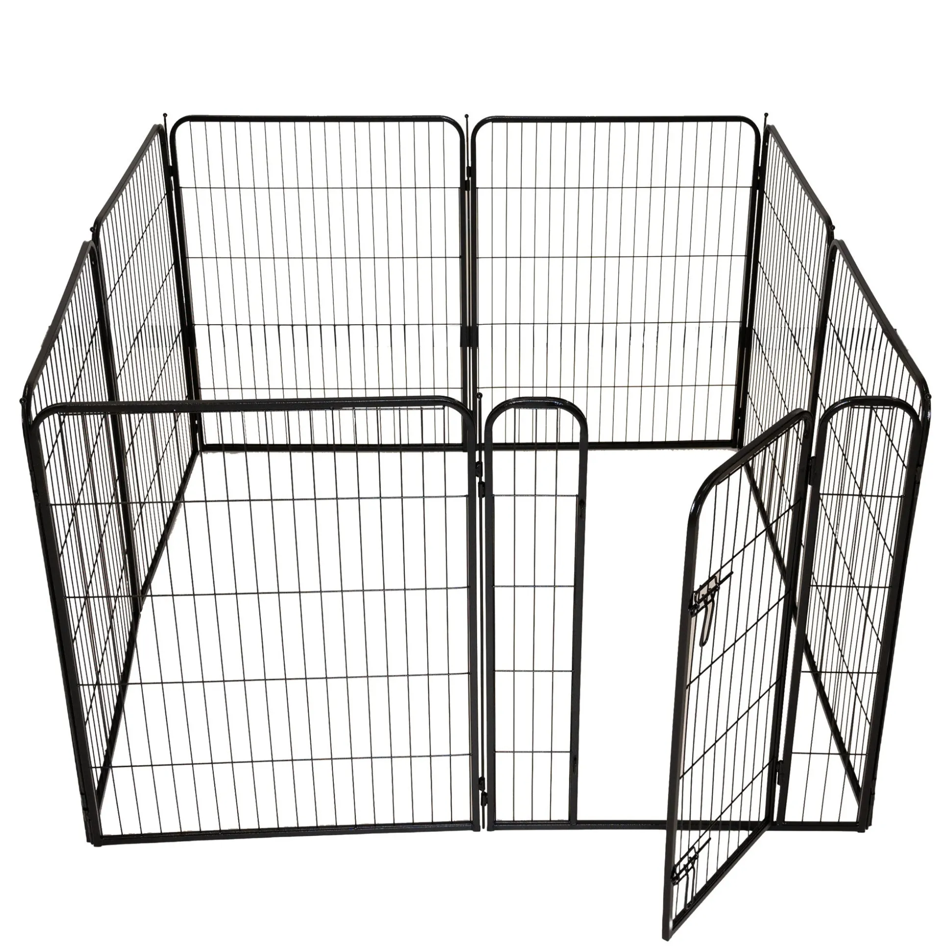 Puppyren 8-hoekig 77x81cm zwart
