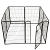 Puppyren 8-hoekig 77x61cm zwart