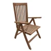 Stoel met 5 standen Femke, 7 latten, teak