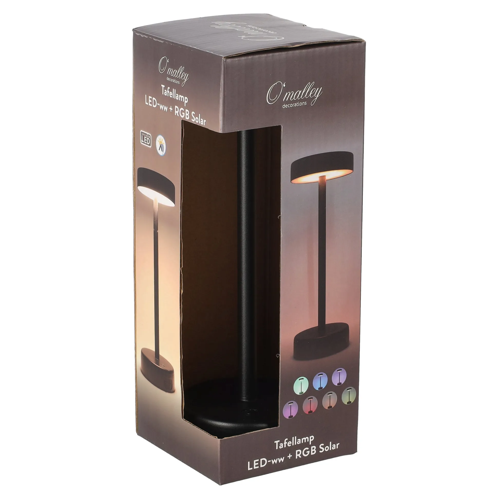 Tafellamp LED-ww+RGB solar