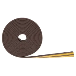 Tochtstrip E-rubber 6 m bruin