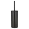 Toiletborstel met houder soft close zwart