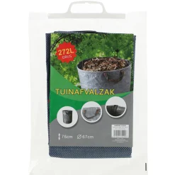 Tuinafvalzak 272L grijs
